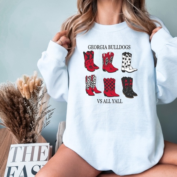 Georgia Bulldogs vs All Yall Crewneck Sweater - Picture 2 of 2